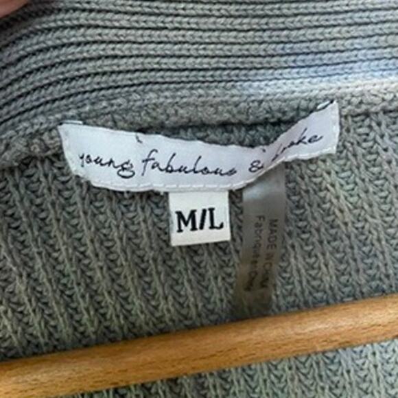 Young Fabulous & Broke Indie Tie Dye Pure Cotton Distressed Oversized Cardigan - Picture 9 of 13